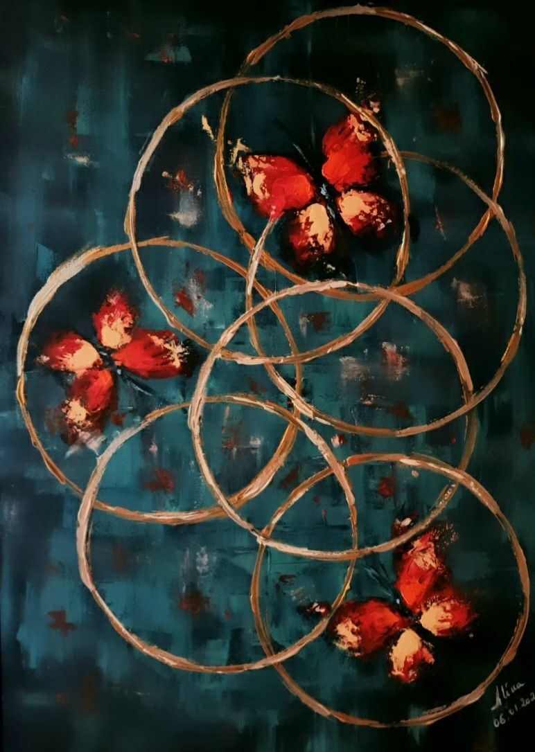 ArteDiAlina.com painting: Through the circles of life